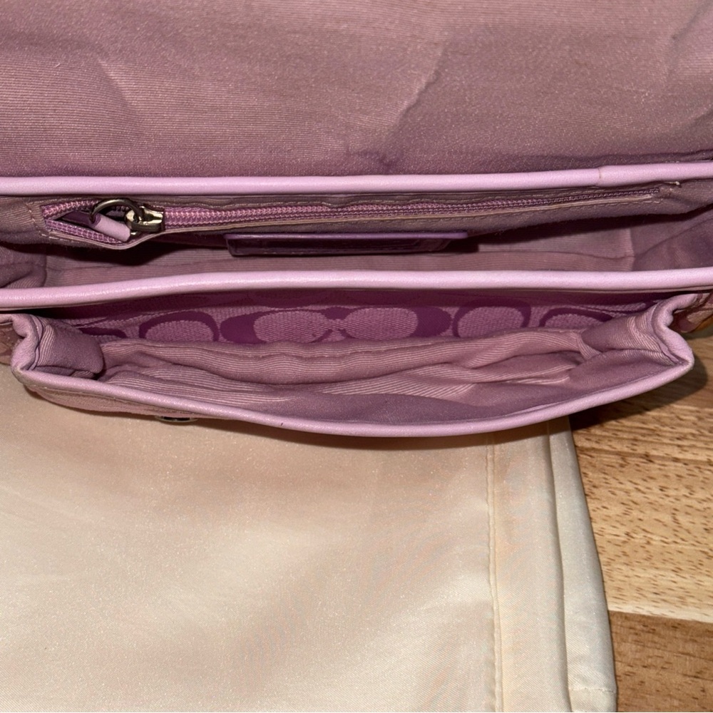 Coach Pink and Tan Crossbody Bag - Picture 10 of 16